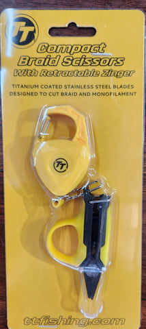 TT TOOLS COMPACT BRAID SCISSORS WITH ZINGER