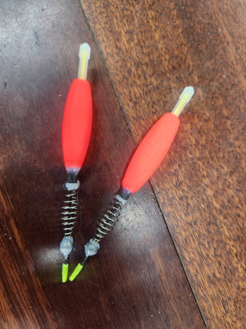 CD Floats Custom Light Fishing Float Twin Pack RED