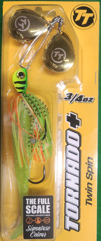 Tackle Tactics TT Tornado+ Twin Spin Rigged Fire Tiger