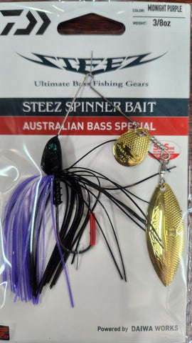 Daiwa Steez Spinner Bait 3/8oz MIDNIGHT PURPLE
