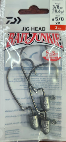 Daiwa Bait Junkie EWG Jighead 2X 3/8oz #5/0 3pcs