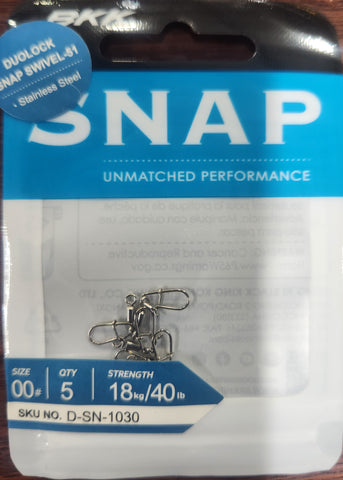 BKK DUO LOCK SNAP SWIVEL 51 Size 00 5pcs