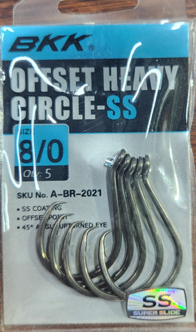 BKK OFFSET HEAVY CIRCLE - SS HOOK 8/0 Qty 5