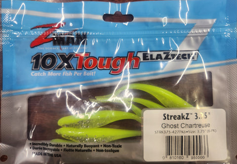 Zman Streakz 3.75" Minnow Ghost Chartreuse