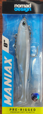 NOMAD MANIAX 8" PRE RIGGED PADDLETAIL PRLW