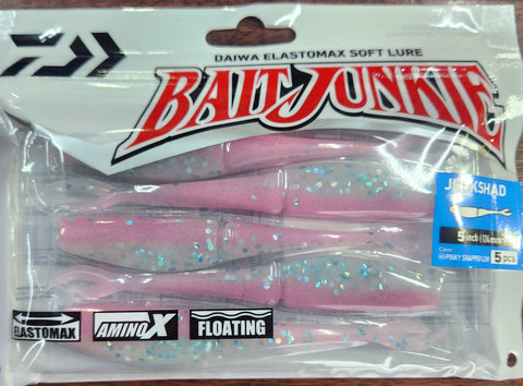 Daiwa Bait Junkie 5" JERKSHAD PINKY SNAPPER GLOW