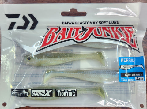 Daiwa Bait Junkie HERRING 4" PEARL WATERMELON