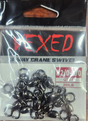 VEXED 3 WAY CRANE SWIVEL VCW3/0-2/0 #3/0-2/0