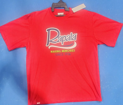 Rapala Fishing TShirt RED MAKING MEMORIES Large