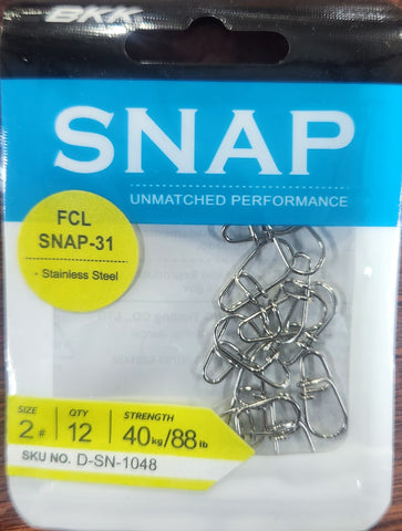 BKK FCL SNAP Size 2 12pcs