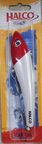 Halco Max Vibe Lure 130mm - H53 White Redhead
