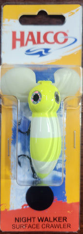 Halco Night Walker Surface Crawler R13 BARRED BANANA