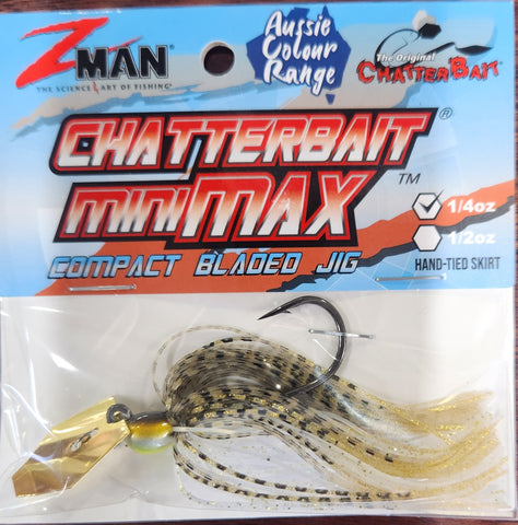 Zman ChatterBait Mini Max - Gold Glimmer 1/4 Oz