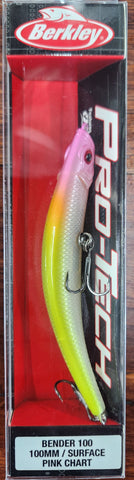 Berkley Pro Tech Bender Bent Minnow Surface 100mm PINK CHART