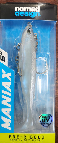 NOMAD MANIAX 6" PRE RIGGED PADDLETAIL PRLW