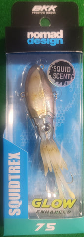 NOMAD SQUIDTREX 75 VIBE 75MM 14G FISHING LURE PERCH GHOST