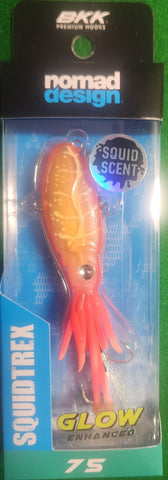 NOMAD SQUIDTREX 75 VIBE 75MM 14G FISHING LURE PINK LUMO GLOW