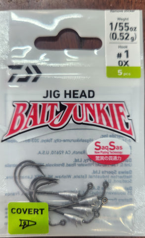 Daiwa Bait Junkie Covert Jighead OX #1 1/55