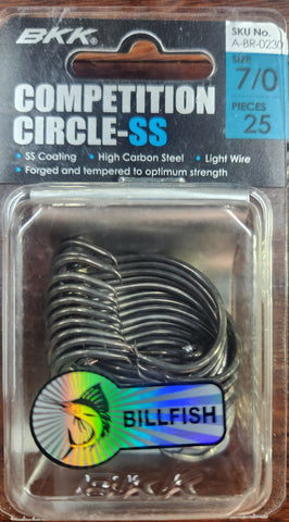 BKK COMPETITION CIRCLE - SS HOOK 7/0 Qty 25
