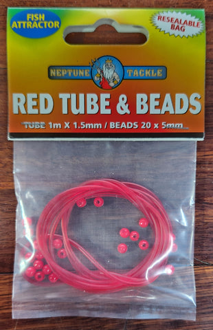 Neptune Tackle Red Tube & Beads RTB