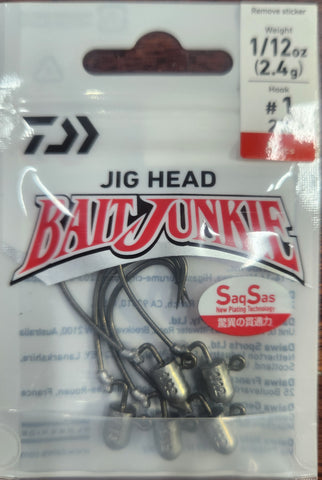 Daiwa Bait Junkie EWG Jighead 2X 1/12oz #1 5pcs