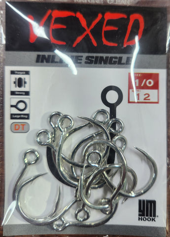 VEXED INLINE SINGLE LURE HOOK VPPIS01/0 #1/0