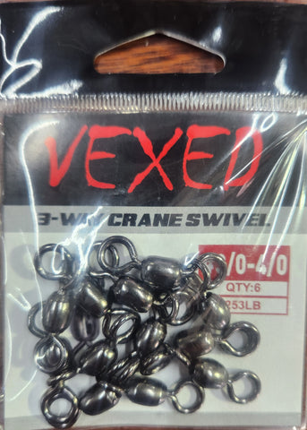 VEXED 3 WAY CRANE SWIVEL VCW4/0-3/0 #4/0-3/0