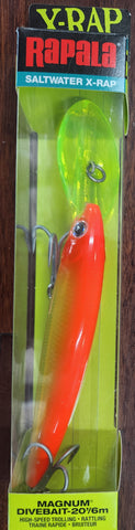 RAPALA X-RAP MAGNUM DIVEBAIT 20' 9m HOT HEAD