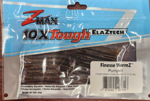 Zman Finesse Wormz 4" Pumpkin