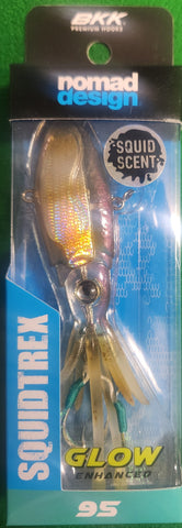 NOMAD SQUIDTREX 95 VIBE 95mm 32G FISHING LURE PERCH GHOST