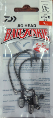 Daiwa Bait Junkie EWG Jighead 2X 1/6oz #5/0 3pcs