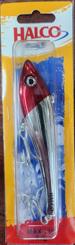 Halco Max Vibe Lure 130mm - H62 Chrome Redhead