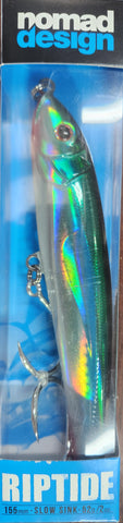 Nomad Riptide 155mm 52g Fast Sink Stickbait Candy Pilchard