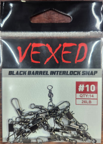 VEXED BLACK BARREL INTERLOCKING SNAP VBBIS10 #10