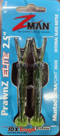 Zman Prawnz Elite 2.5 Prawn Motor Oil 2pcs