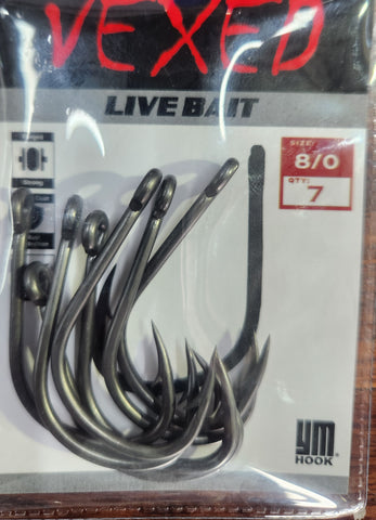 VEXED LIVE BAIT HOOK HOOK VPPLB8/0 8/0