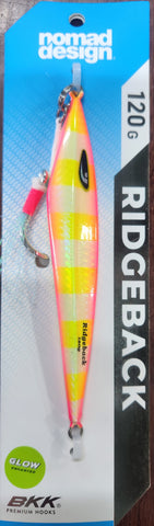 Nomad Design "The Ridgeback" Deep Jig 120g YELLOW RACER