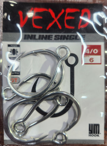 VEXED INLINE SINGLE LURE HOOK VPPIS04/0 #4/0