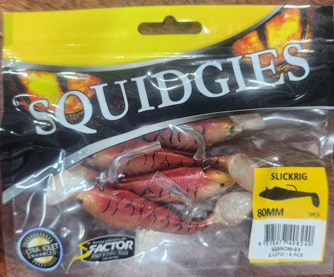 Squidgy Slickrig Light 80mm Soft Plastic - Exotic