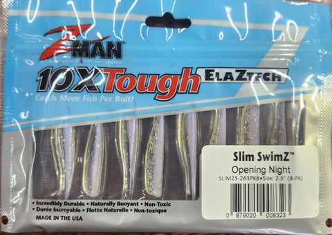 Zman Slim Swimz 2.5" Minnow Opening Night