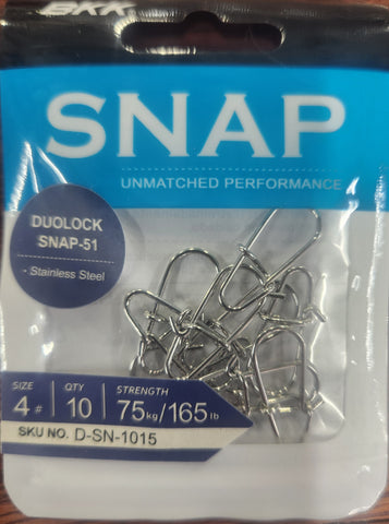 BKK DUO LOCK SNAP 51 Size 4 5pcs