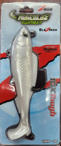 Zman HerculeZ Swimbait 6" PEARL