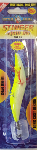 Neptune Tackle Stinger Squid Jag - Size 3.5 Yellow Back