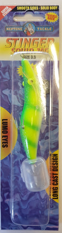 Neptune Tackle Stinger Squid Jag - Size 3.5 Green Mango