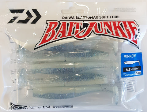 Daiwa Bait Junkie 4.2" MINNOW #7 Whitewash Glow