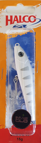 Halco Slidog Lure 85mm 15g - H91 Silver Shadow