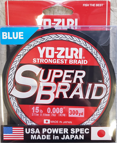 Yo-Zuri Super Braid 15lb 300yd Blue