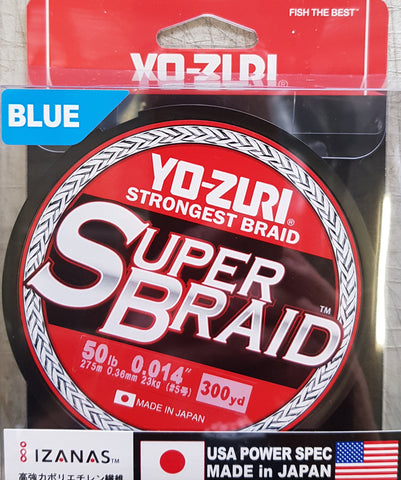 Yo-Zuri Super Braid 50lb 300yd Blue