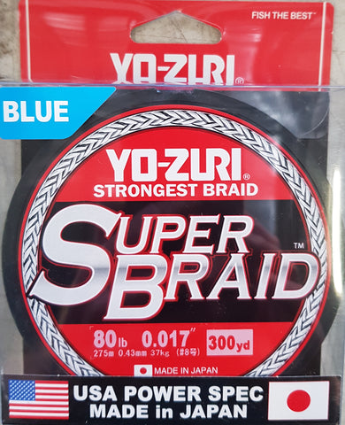 Yo-Zuri Super Braid 80lb 300yd Blue