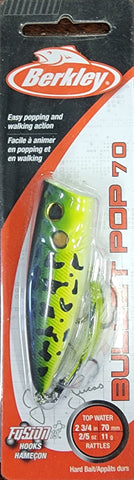 Berkley Bullet Pop 70 Surface Lure MF Frog
